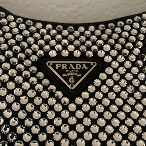 🦄 Prada Black Crystal Re-edition 2000 New - Picture 3 of 9